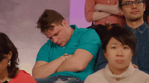 Oh Hello GIF - Sleeping Clapping Audience GIFs