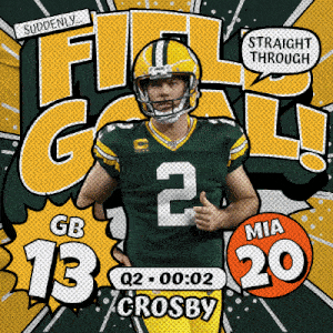 Miami Dolphins (20) Vs. Green Bay Packers (13) Second Quarter GIF - Nfl National Football League Football League GIFs