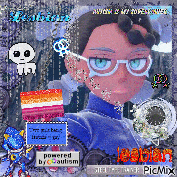 a picture of a doll with glasses and the words autism is my superpower