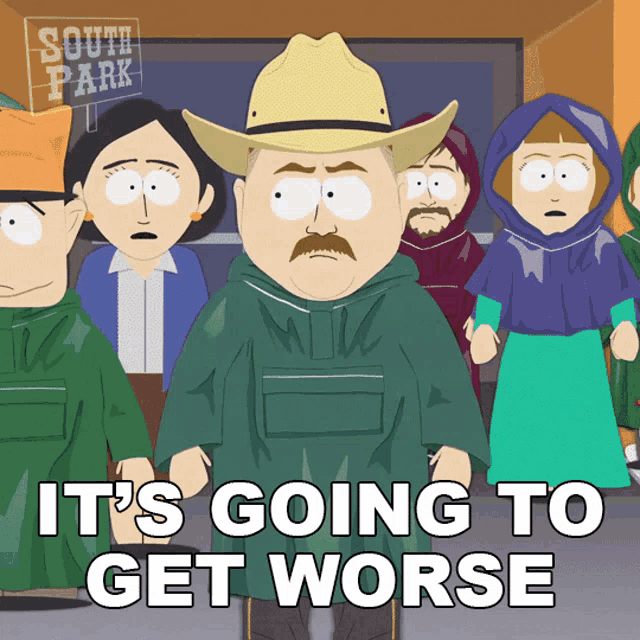 Its Going To Get Worse Officer Bright GIF - Its Going To Get Worse Officer Bright South Park GIFs