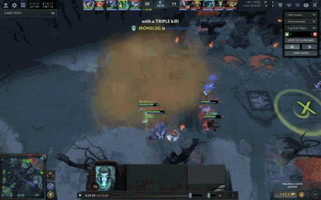 a screenshot of a video game with the name triple kill on the bottom right