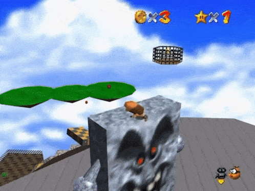 a screenshot of a video game with the number 3 on the top left