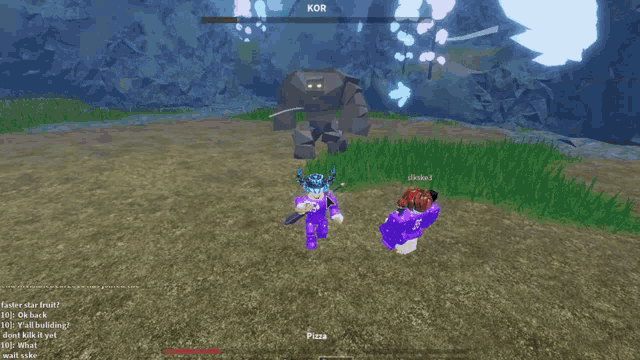 a screenshot of a video game with kor written on the top