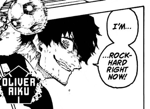 a black and white drawing of oliver riku with a soccer ball