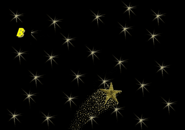 a black background with a star and the words bonne nuit in yellow
