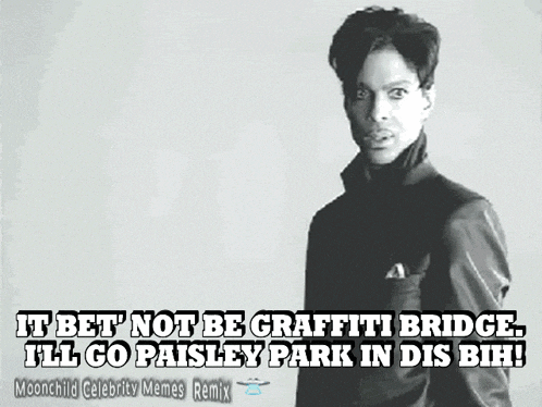 Prince Threat Prince Mean Look GIF - Prince Threat Prince Mean Look Purple Bridge GIFs