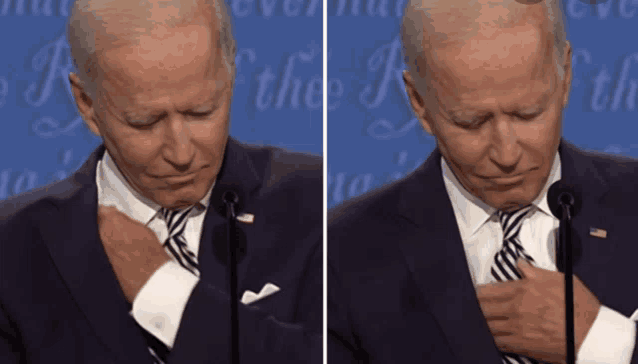 two pictures of a man in a suit and tie