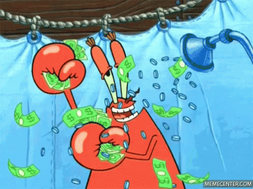 Money Sponge Bob GIF - Money Sponge Bob Mr Crabs GIFs
