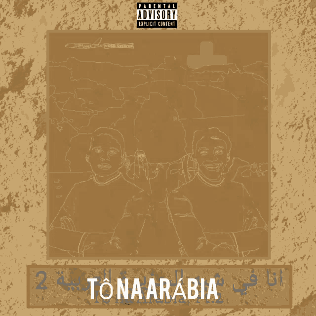 a parental advisory explicit content poster shows a map