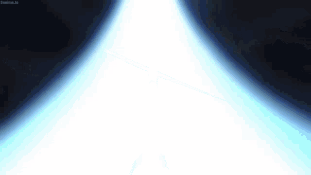 a white light is coming out of a dark room .