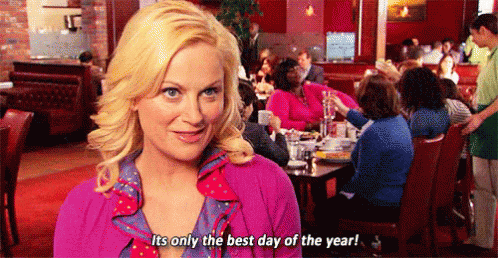 Best. Day. GIF - Leslie Knope Galentines Parksand Recreation GIFs