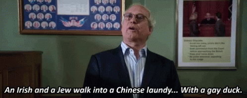 Community Joke GIF - Community Joke An Irish And Jew Walk Into A Chinese Laundry GIFs