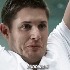Pudding Jensen Ackles GIF - Pudding Jensen Ackles Dean Winchester GIFs