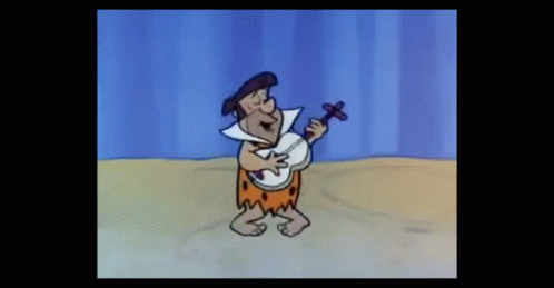 Fred Flintstone Playing Guitar GIF - Fred Flintstone Playing Guitar Dance GIFs