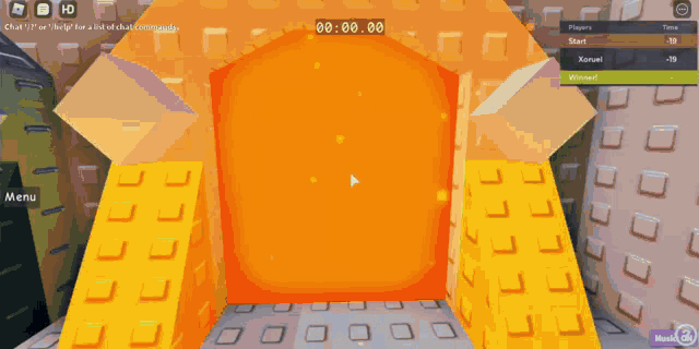 a screenshot of a video game shows a time of 0:00.70