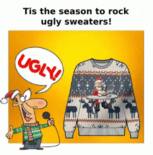 Ugly Sweater Animated Animated Ugly Sweater Memes GIF - Ugly Sweater Animated Animated Ugly Sweater Memes GIFs