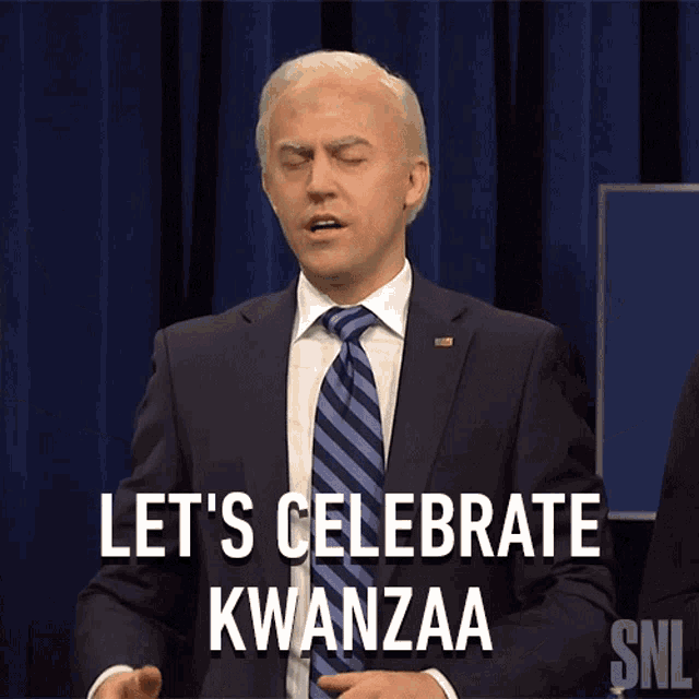 Lets Celebrate Kwanzaa Joe Biden GIF - Lets Celebrate Kwanzaa Joe Biden Saturday Night Live GIFs