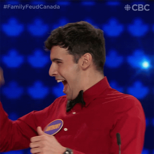 Celebrate Family Feud Canada GIF - Celebrate Family Feud Canada Winner GIFs
