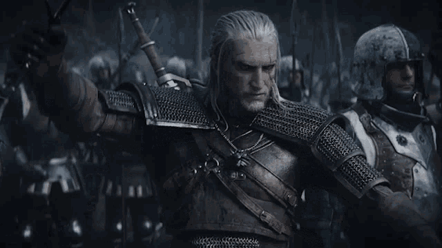 Ready To Battle Geralt Of Rivia GIF - Ready To Battle Geralt Of Rivia Gwent GIFs