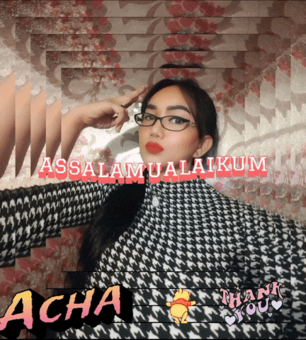 a picture of a woman with the words assalamualaikum written on it