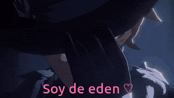 a picture of a man with the words soy de eden written on it
