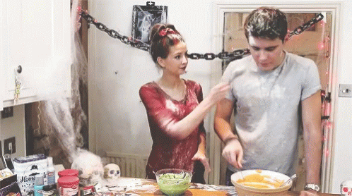 Cooking Together Couple GIF - Cooking Together Couple Naughty GIFs