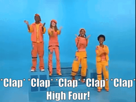 4 Square High Four GIF - 4 Square High Four The Beat Team GIFs