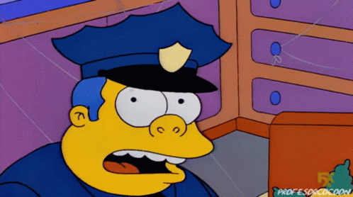 The Simpsons Chief Wiggum GIF - The Simpsons Chief Wiggum Police GIFs