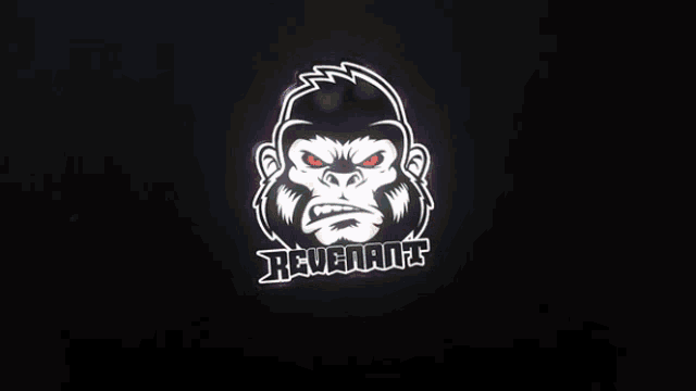 a pixel art drawing of a gorilla 's face with a red background