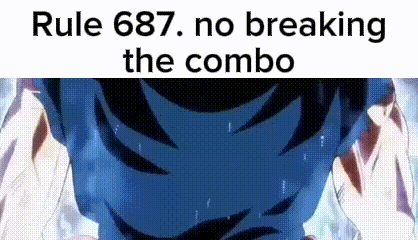 Rule 687 No Breaking The Combo GIF - Rule 687 No Breaking The Combo Goku GIFs