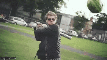 Melonen Zerschmettern - Apecrime GIF