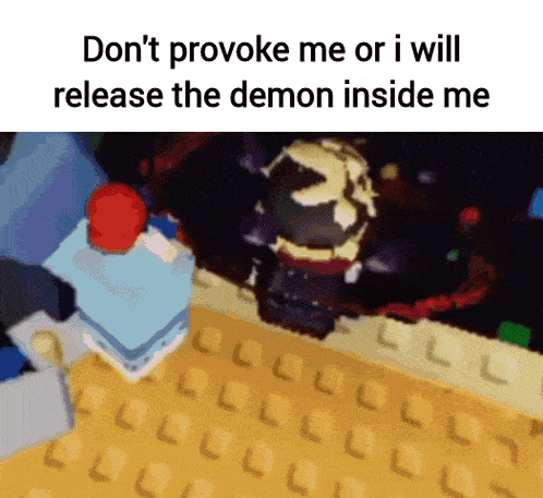 a screenshot of a video game with the words " don t provoke me or i will release the demon inside me "