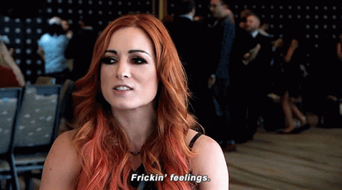 Wwe Becky Lynch GIF - Wwe Becky Lynch Frickin Feelings GIFs