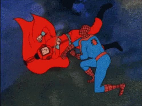 Spiderman Fight GIF - Spiderman Fight Slap GIFs