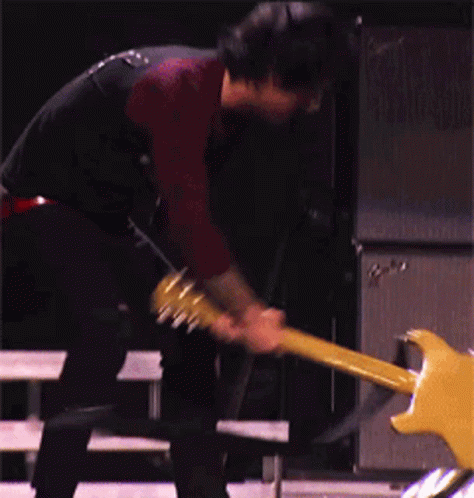Green Day Smash GIF - Green Day Smash Guitar GIFs