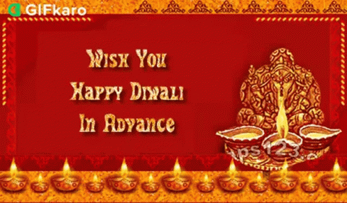 Wish You A Happy Diwali In Advance Gifkaro GIF - Wish You A Happy Diwali In Advance Gifkaro Happy Diwali GIFs