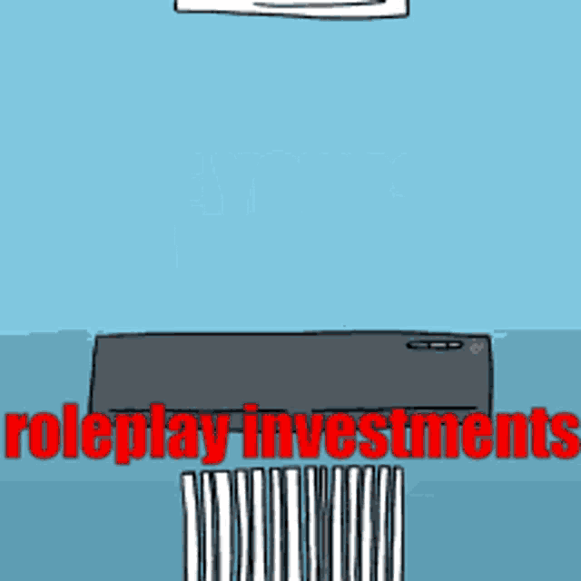 a cartoon with the words save yourself roleplay investments