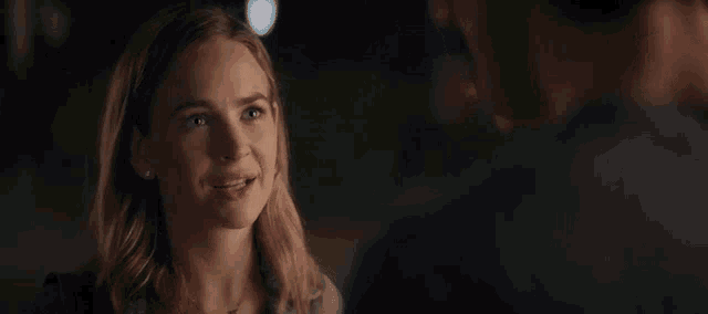 a woman is talking to a man and says `` okay , it 's true ! ''