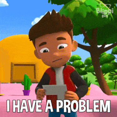 I Have A Problem Paco GIF - I Have A Problem Paco Blippi Wonders - Educational Cartoons For Kids GIFs