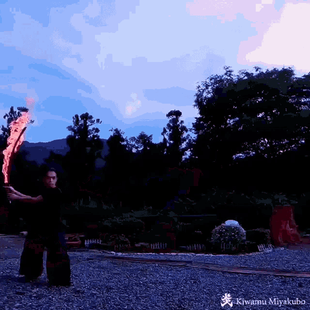 Kiwamu Miyakubo Fire GIF - Kiwamu Miyakubo Fire Martial Art GIFs