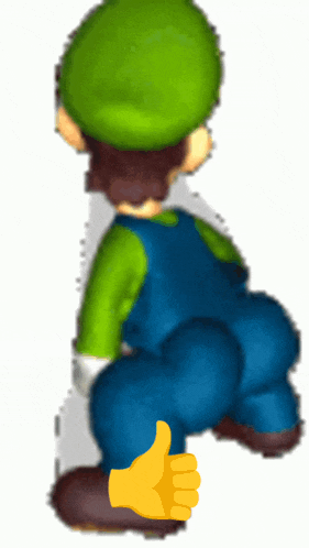 a cartoon character giving a thumbs up sign