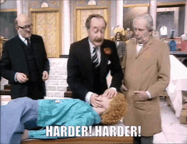 Harder Are You Being Served GIF - Harder Are You Being Served Captain Peacock GIFs