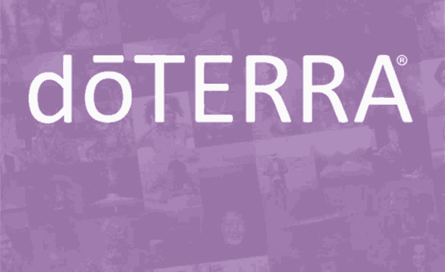 a purple background with doterra together written in white