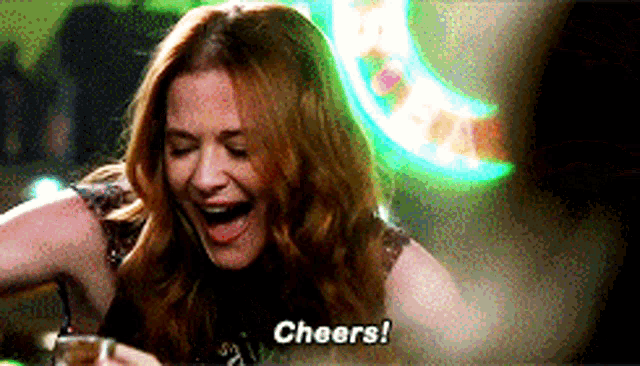 Greys Anatomy April Kepner GIF - Greys Anatomy April Kepner Cheers GIFs