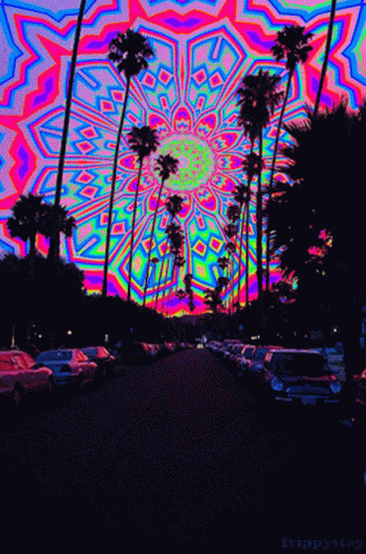 Trippy Psychedelic GIF - Trippy Psychedelic Trees GIFs