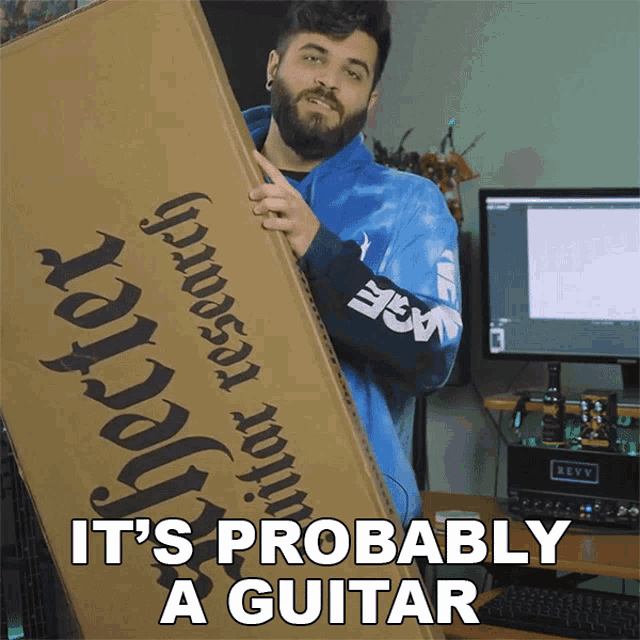 Its Probably A Guitar Andrew Baena GIF - Its Probably A Guitar Andrew Baena Guitar GIFs