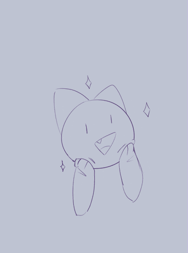 a black and white drawing of a cat with a diamond on its head