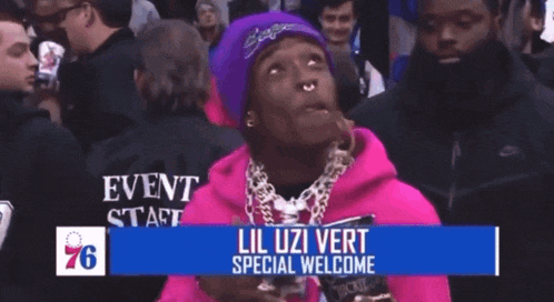 lil uzi vert is a special welcome to 76ers