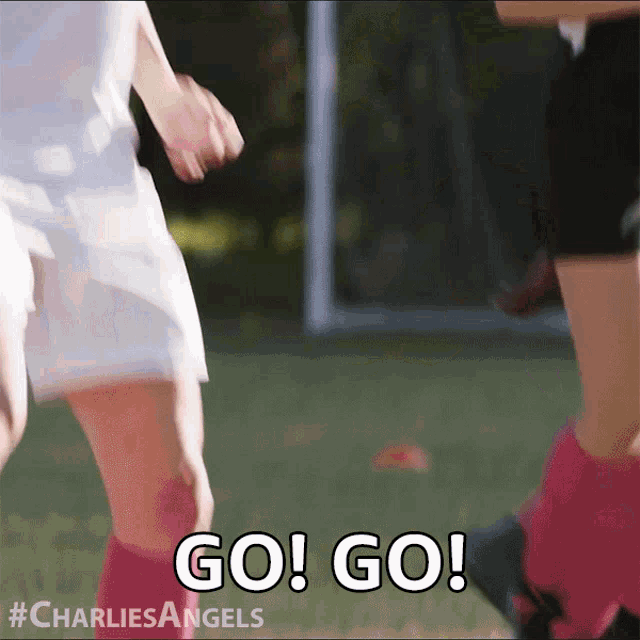 a soccer player says go go in a video