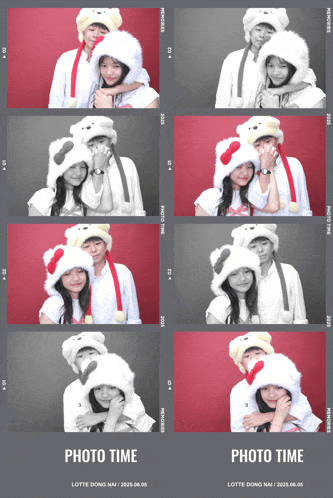 a collage of photos with the words photo time on the bottom left